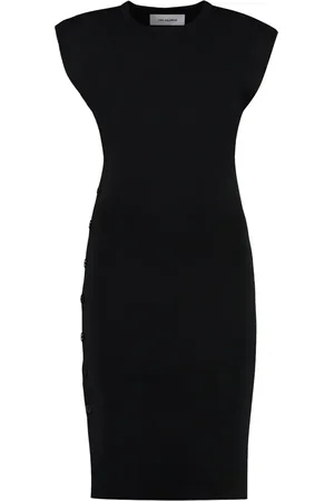 YVES SALOMON Midikleid aus geripptem Strick