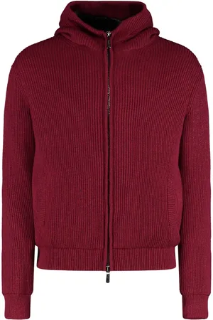 MOORER Gestrickte Kapuzenjacke