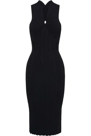 DION LEE Gestricktes Midikleid