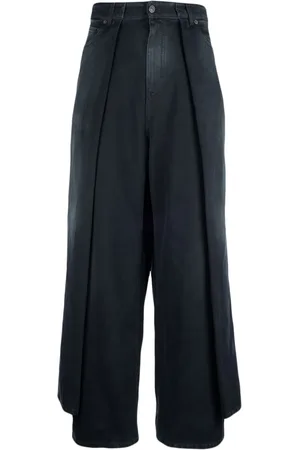 Balenciaga Weite Jeans mit Bundfalten
