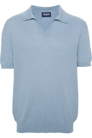 DRUMOHR Poloshirt mit offenem Kragen