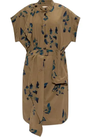 LEMAIRE Asymmetrisches Kleid mit Blumen-Print