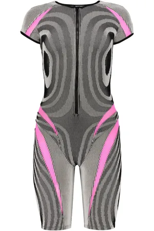 PAOLINA RUSSO Gerippter Playsuit