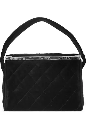 CHANEL 1990-2000s Vanity Handtasche aus Samt