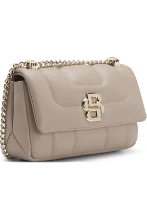 HUGO BOSS Gesteppte Schultertasche mit Double B-Schild