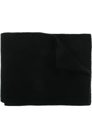 YVES SALOMON Gestrickter Schal mit Logo-Patch