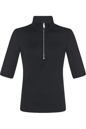 ROSETTA GETTY Poloshirt mit Reißverschluss