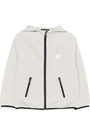 Emporio Armani Jacke mit Logo-Patch