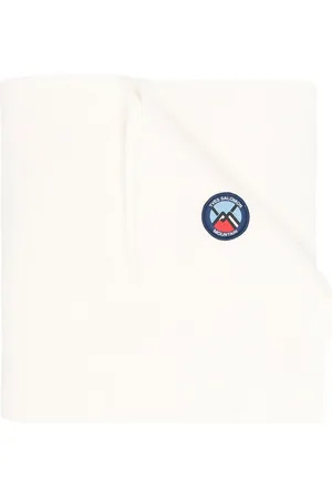 YVES SALOMON Gestrickter Schal mit Logo-Patch