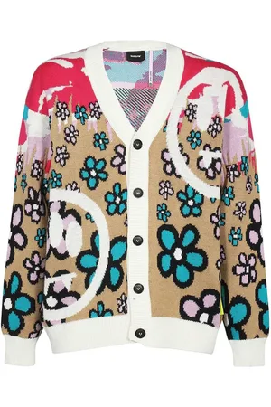 BARROW Cardigan mit Blumenjacquard