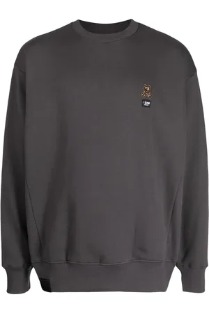 Izzue Fleece-Sweatshirt mit Teddy-Patch