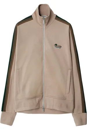 Burberry Seitenstreifen-Jacke mit Logo-Stickerei