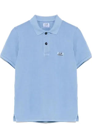 C.P. Company Poloshirt mit Logo-Patch