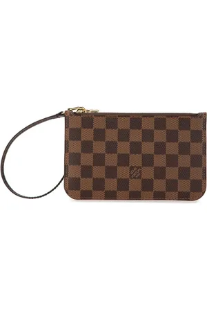 LOUIS VUITTON 2021-2024 Damier Ebene Neverfull Clutch