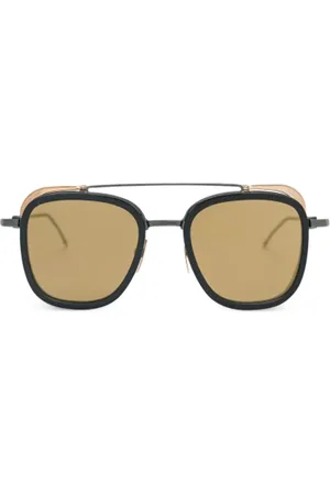 Thom Browne Sonnenbrille mit eckigem Gestell