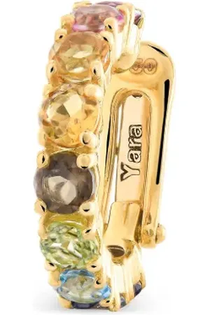 Brumani 18kt Yara Rainbow Gelbgoldohrring mit Steinen