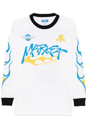 MARKET Langarmshirt mit Print
