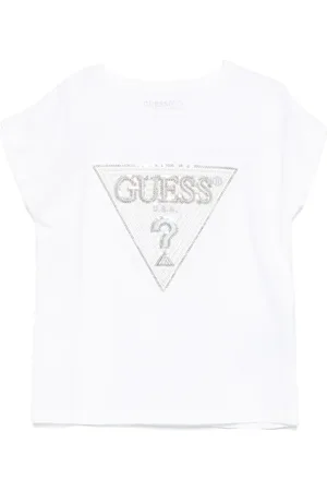 Guess T-Shirt mit Pailletten-Logo
