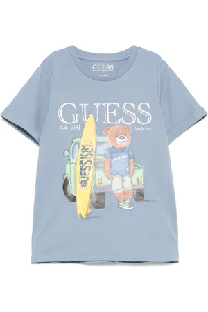 Guess T-Shirt mit gummiertem Logo