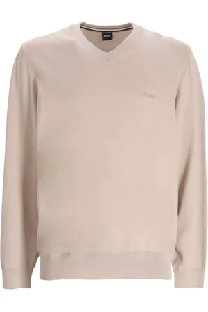 HUGO BOSS Pullover mit V-Ausschnitt