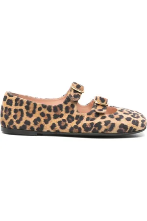 AGL ATTILIO GIUSTI LEOMBRUNI Ballerinas mit Leoparden-Print