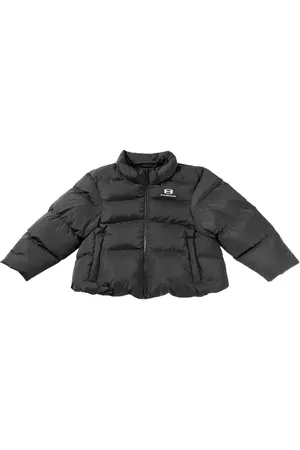 Balenciaga Gefütterte Jacke mit Logo-Print