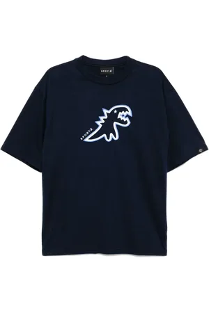 AGNÈS B. T-Shirt mit Dino-Stickerei