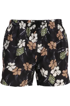 HUGO BOSS Badeshorts mit Blumen-Print