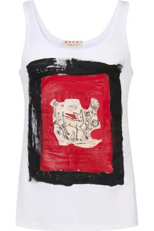 Marni Trägershirt mit grafischem Print