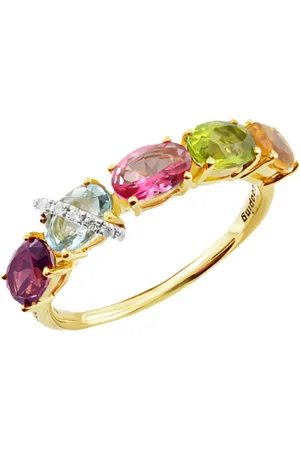 Brumani 18kt Looping Colours Gelbgoldring mit Schmucksteinen