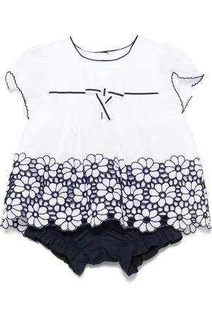 PATACHOU Short-Set mit Blumenstickerei