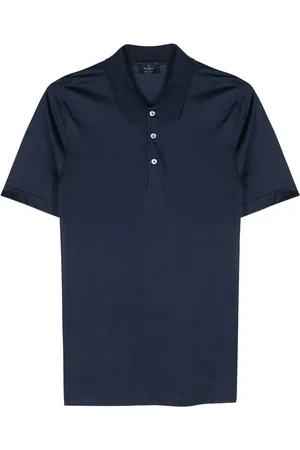 BARBA Meliertes Poloshirt aus Seide