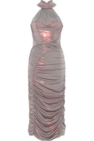 MITILIANE COUTURE Drapiertes Midikleid