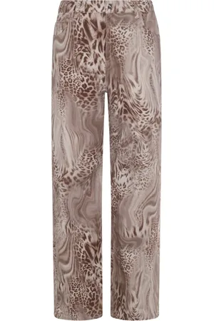 BLUMARINE Gerade Jeans mit Leoparden-Print