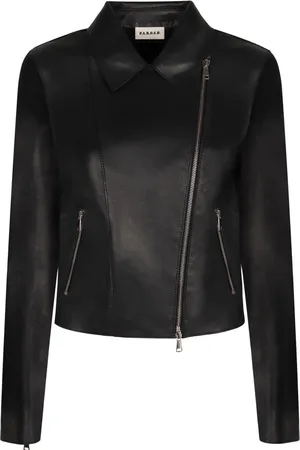 P.A.R.O.S.H. Lederjacke mit Reißverschluss