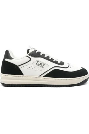 EA7 Sneakers aus Leder