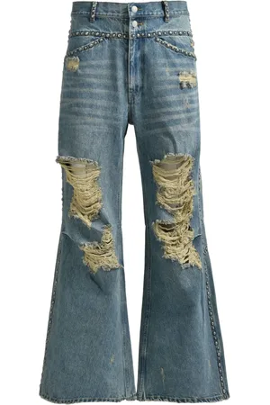 Breathe Bootcut-Jeans im Distressed-Look