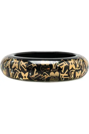 LOUIS VUITTON 2011 breites Monogram Inclusion GM Armband aus Kunstharz