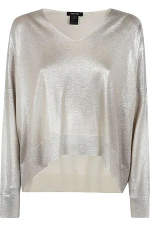 AVANT TOI Top in Metallic-Optik