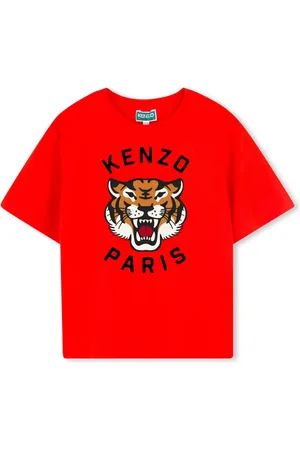 Kenzo T-Shirt mit Tigerkopf-Print
