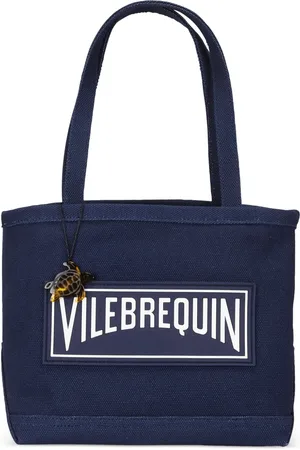 Vilebrequin Strandtasche mit Logo-Applikation
