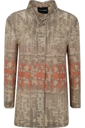 Giorgio Armani Kastige Oversized-Jacke