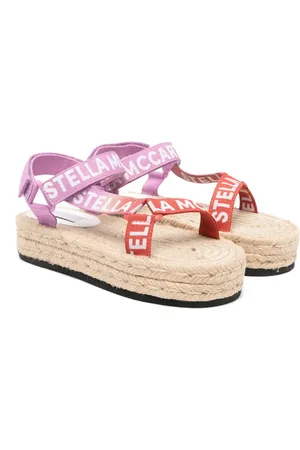 Stella McCartney Sandalen mit Logo-Streifen