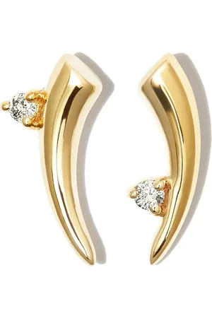Adina Reyter 14kt Gelbgoldohrringe mit Diamanten