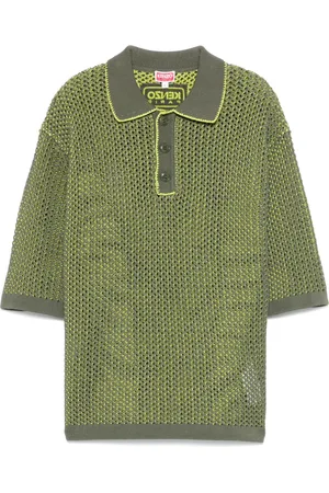 Kenzo Poloshirt mit Lochstrickmuster