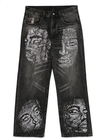 KIDSUPER STUDIOS Jeans mit Strass