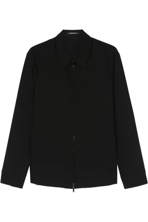 Emporio Armani Reißverschluss-Jacke mit Waffeloptik