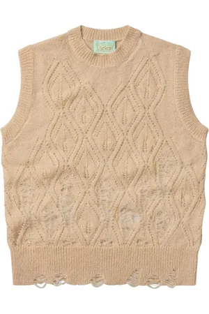 ARIES Pullunder mit Distressed-Detail