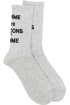 Comme des Garçons Jacquard-Socken mit Logo