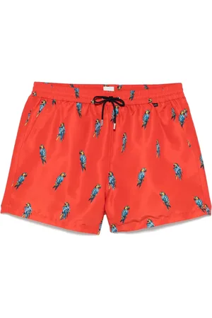 Paul Smith Badeshorts mit Papageien-Print